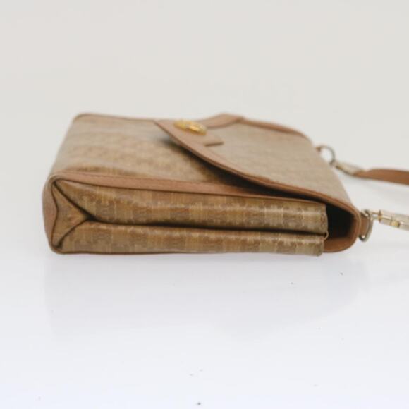 CELINE Macadam Canvas Shoulder Bag Beige - Picture 4 of 12